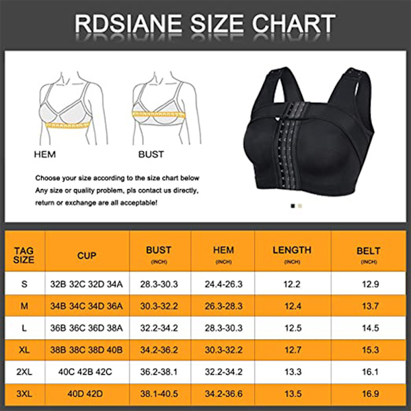 Posture Corrector Compression Shapewear Toppe med støttestropper