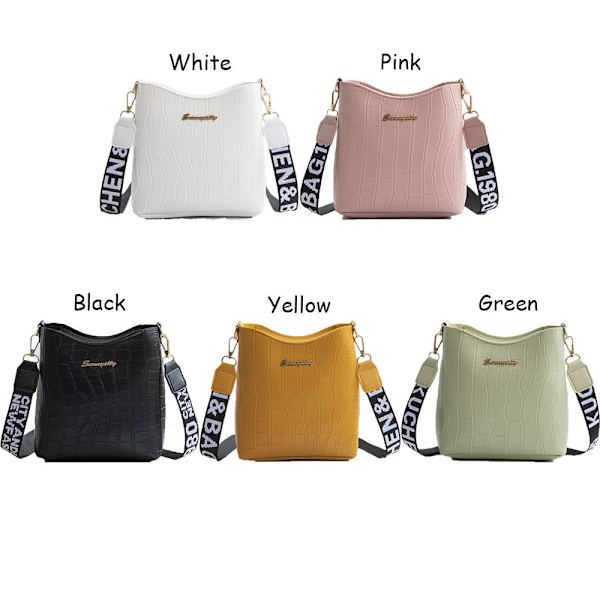 Kvinnor Messenger Bag Kvinnlig Axelväska gul gul yellow