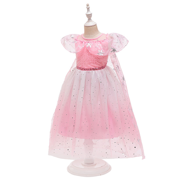 Prinsesse Elsa Kostume til børn Halloween Fest Cosplay Kjole Julekarneval cm Blue 130