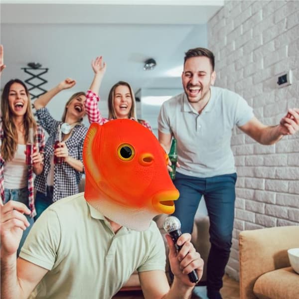Fish Head Cover Lett dyrehodeplagg tilbehør til fester Red