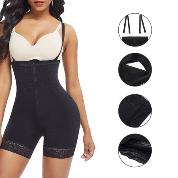 Slankende Body Shaper Kvinder Sømløs Butt ifter Body black L