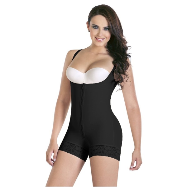 Plus Size Body Shaping Magekontroll Hoftebandasje Shapewear black 4XL