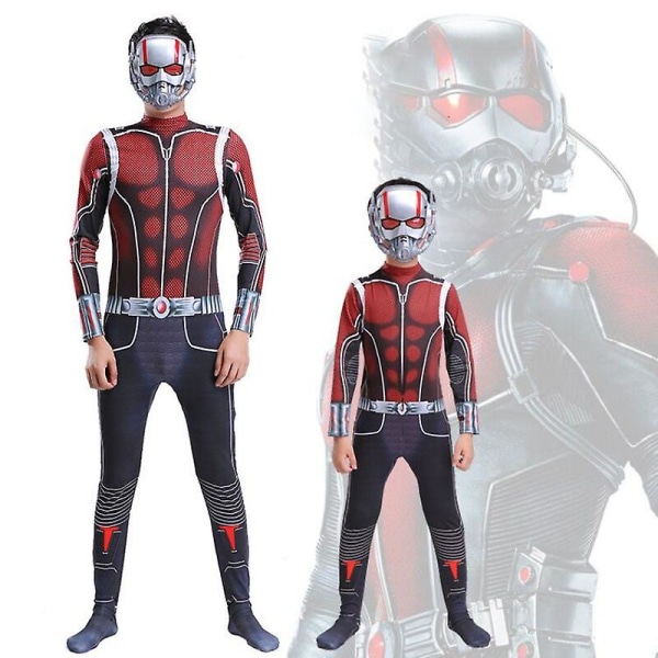 Ant-man Cosplay -asu Superhero Zentai Bodysuit -haalarit 160cm