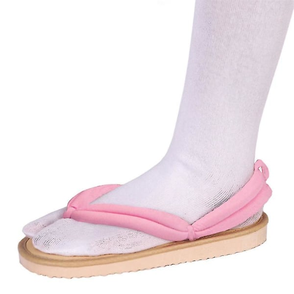 Anime Demon Slayer Cosplay Kengät Kimetsu No Yaiba Kamado Clogs S Pink 36 37