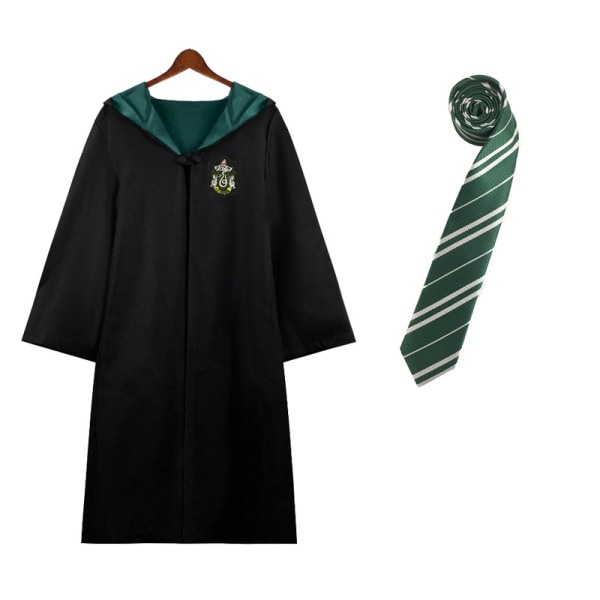 Harry Potter Magic Robe Slytherin sæt i 2 dele Vuxen XL