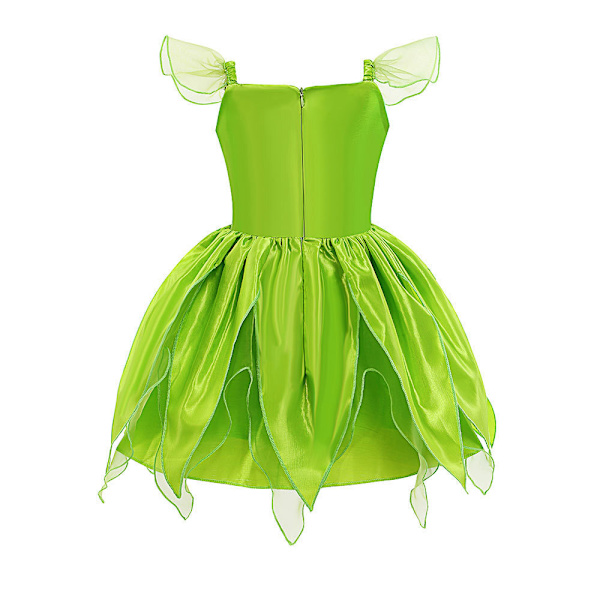 Piger Tinkerbell Kostume Prinsesse Kjole Fancy Fairy Kjoler Cosplay Fest Outfit 110cm