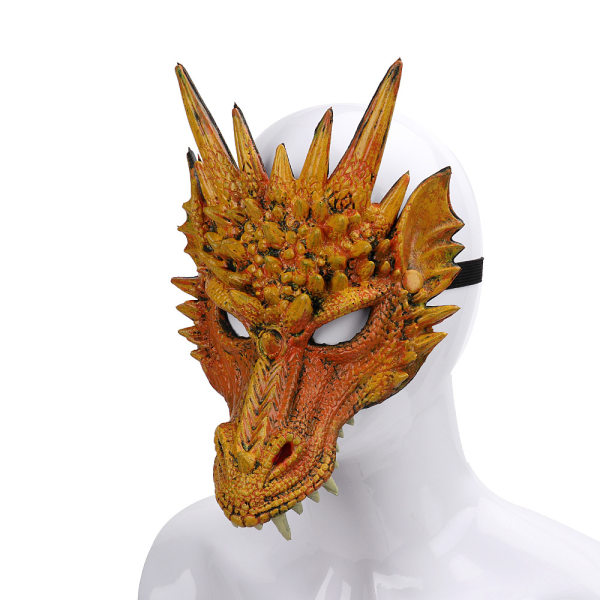 Carnival/Påskdag Cosplay Latex Mask Animal Style Halloween Ca gyllene