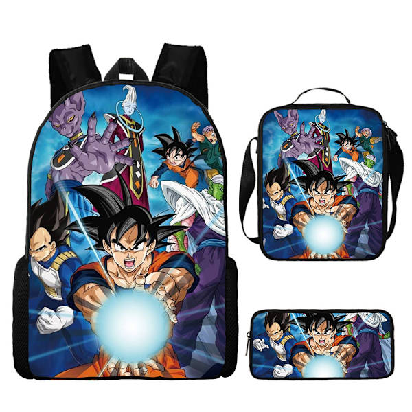 Toddler Kids Dragon Ball -reppusetti kotelolla rossbody Laukut Koululaukku C