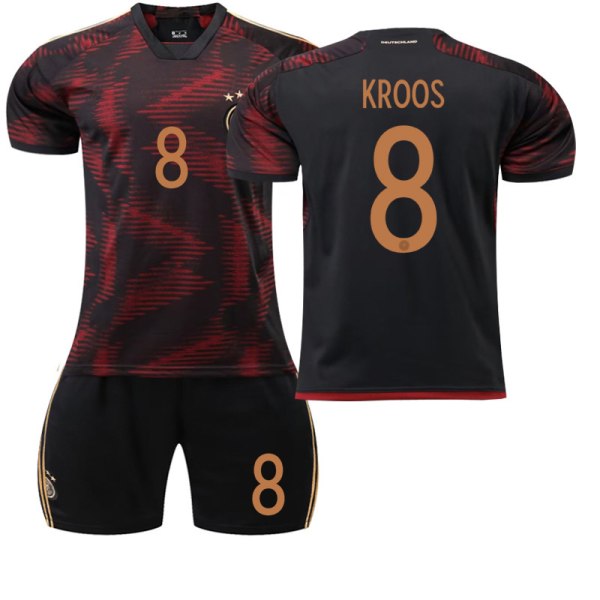 22 Tyskland trøje aaw NR. 8 Kroos skjorte #L