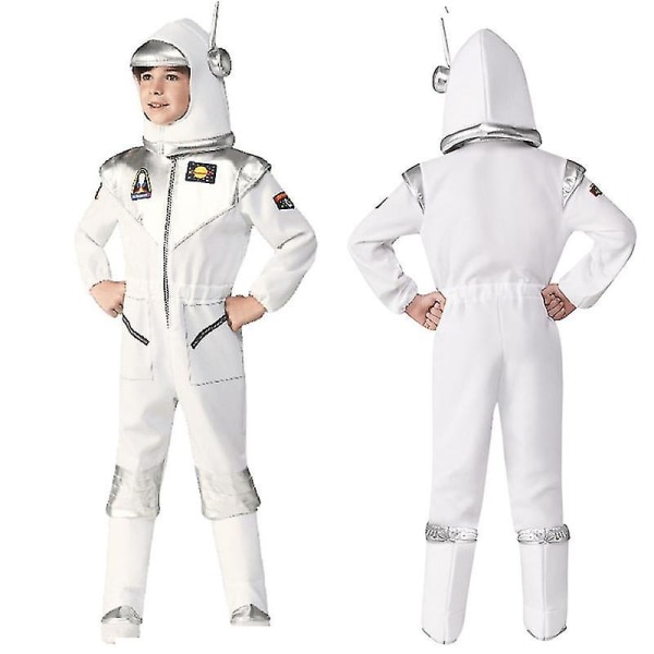 Ny rymddräkt för barnastronaut Halloween jul_y 130cm