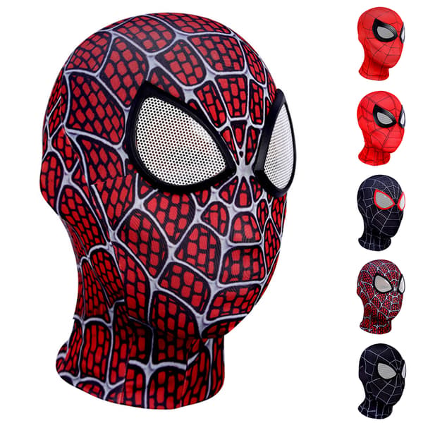 Spider Man Cosplay Elastisk Hodeplagg Mask Full Face Halloween Remy
