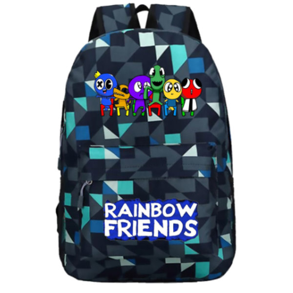 Roblox Rainbow Friends Ryggsäck Stor kapacitet utskrift Ryggsäck B