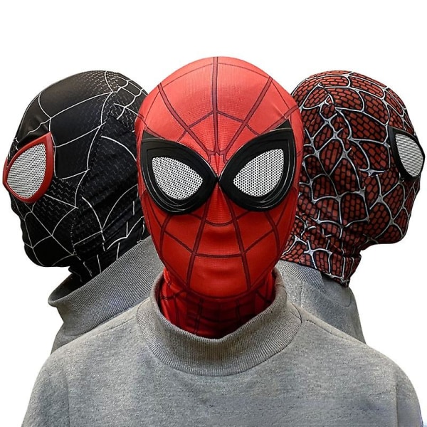 Spiderman Myers Mask Hodeplagg CosplayBlack