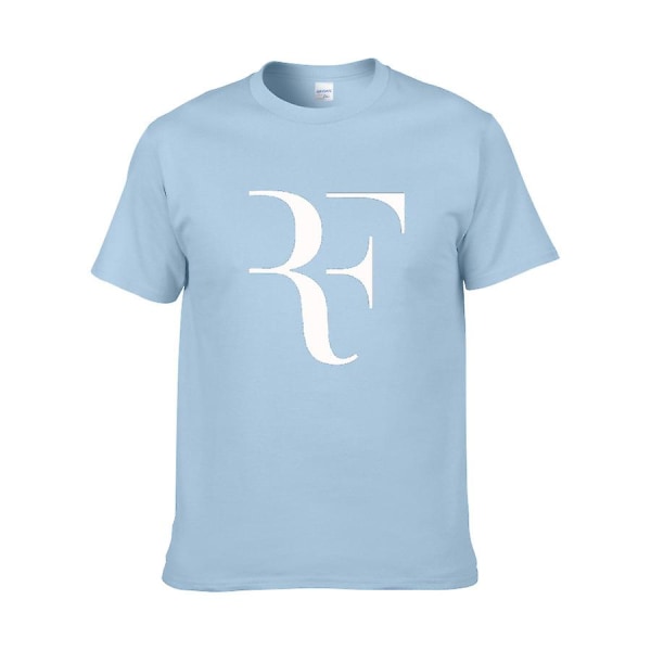 Federer Tennis kortärmad bomull T-shirt med rund hals M
