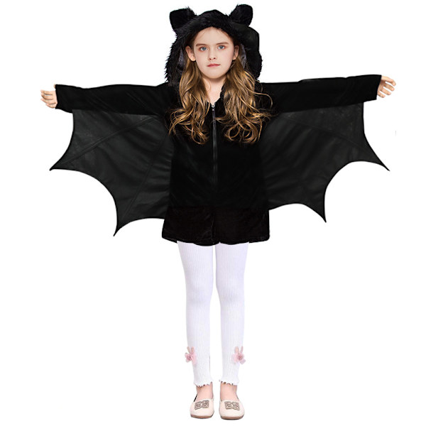 Halloween barnkläder Kappa Fladdermusmantel Witch Skull Co