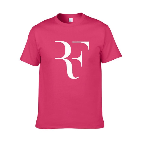 Federer Tennis kortermet bomull T-skjorte med rund hals M