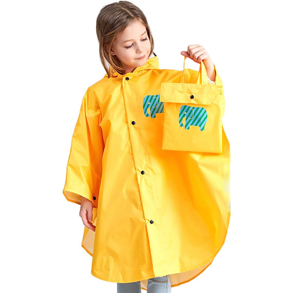 Småbarn regnvattentäta byxor Små pojkar Flickor Mud Dirty Proof Yellow-elephant 3-4T