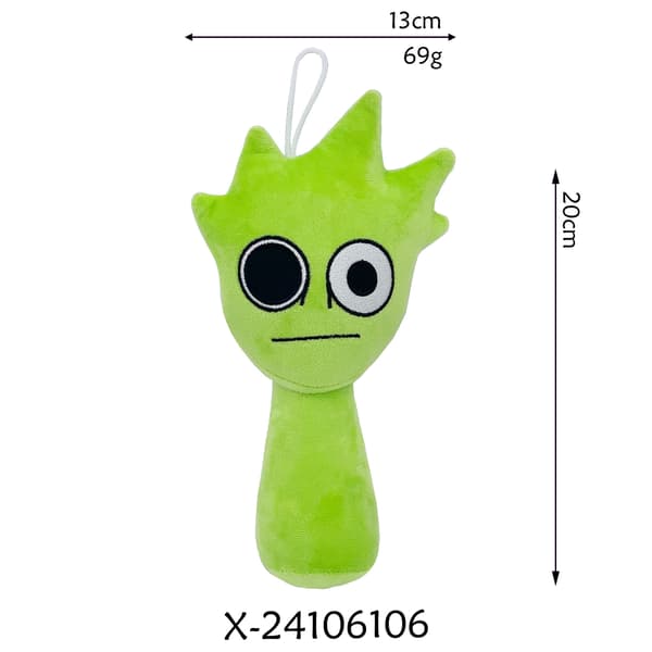 Gos- Sprunki plysch rytm låda nytt spel plysch leksaksfigu Green Exploding Head