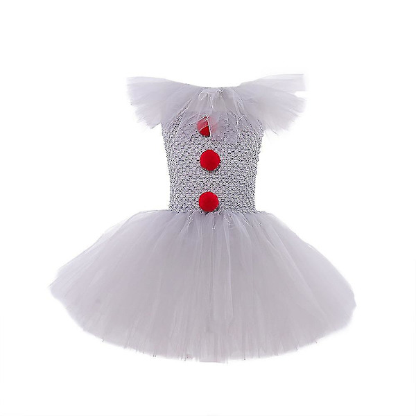 Harmaa Tyttöjen Halloween-asu Tutu Mekko Pelottava Klovni Lapset Karnevaalijuhlat Cosplay Vaatteet Lasten T a5