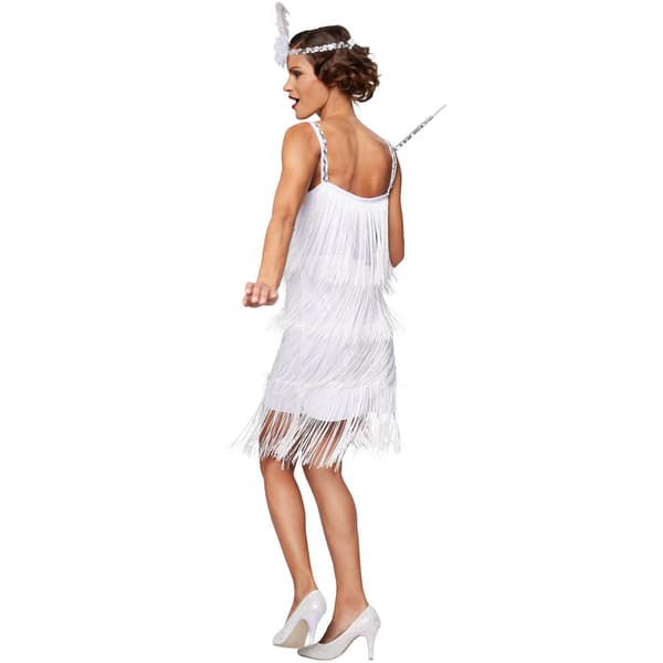 tectake Kostyme Charleston Diva White xxl