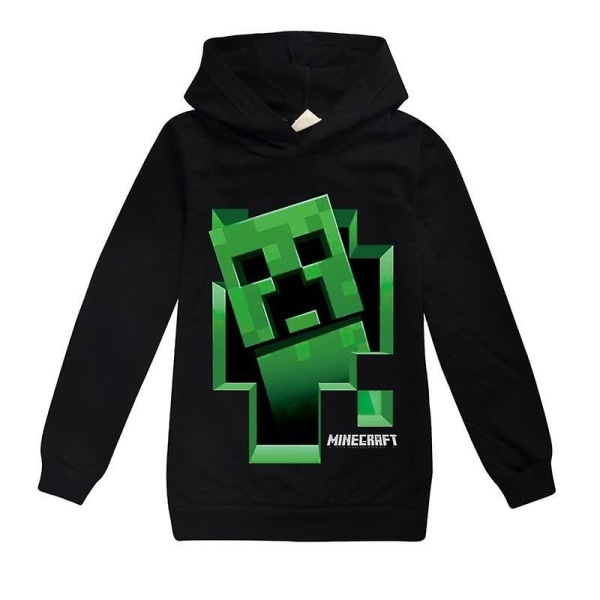 Minecraft print fuchsia hættetrøje til børn 130