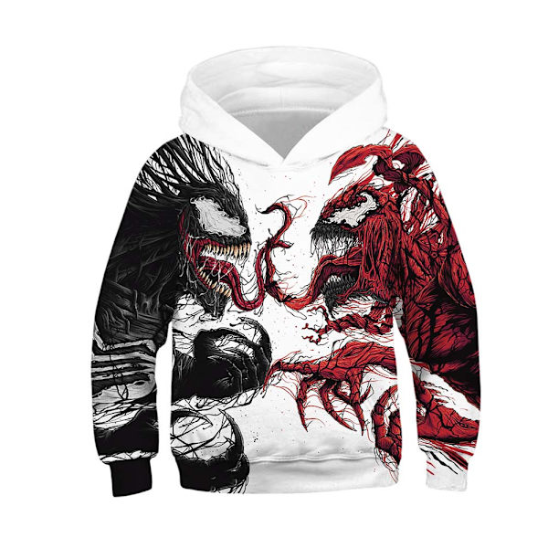 Barn Pojkar Flickor 3D Butterfly Print Hoodie Jacka Jumper Toppar Venom L