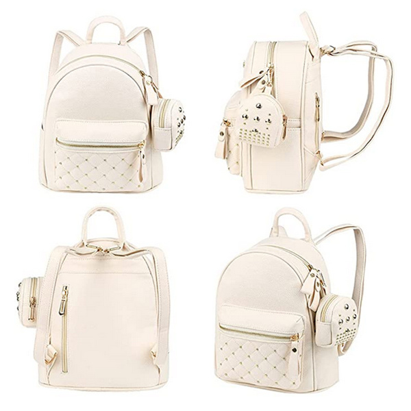 Keinonahkainen Mini Fashion 3 Way Carry -reppu rento