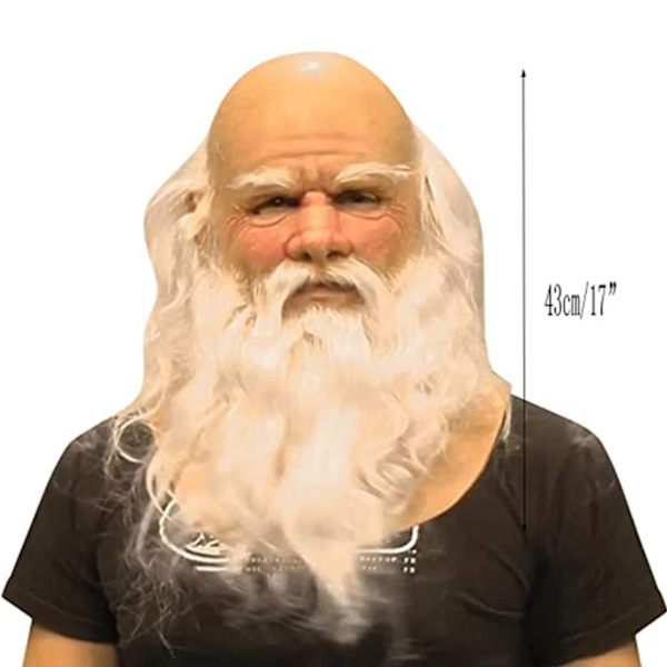 Mjuk Tomte Vuxen My Old Man Christmas Holiday Rolig Latex Mask without a hat Santa