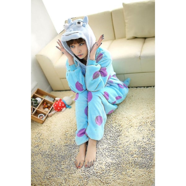 Halloween Unisex Onesie Kigurumi Fancy Dress Kostym Huvtröjor Pyjamas Sleep Wear-9-1 - Perfet Sulley 0 Sulley XL for 180-190cm