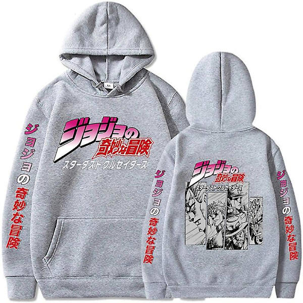 Jojo's Wonderful Adventure Långärmad Hoodie för rollspel 4XL