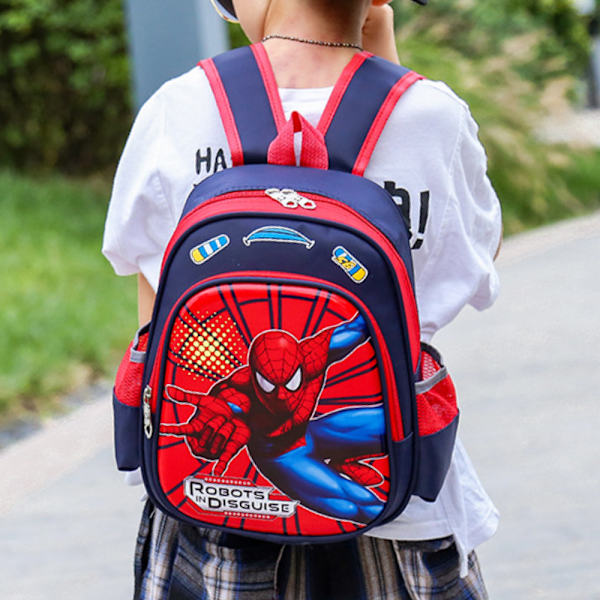 Barn Pojkar Barn Spiderman Ryggsäck Axel Skolväskor Ryggsäck D