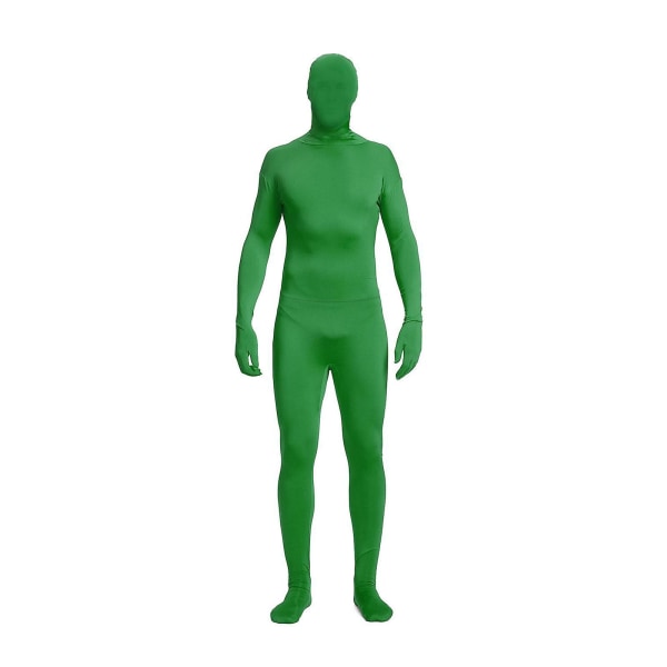 Juhlapuku Invisible Morph Suit Adult Miehet Naiset Full Green 0 Green 140CM