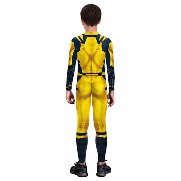 Män Deadpool 3 Wolverine Jumpsuit Bodysuit Cosplay Kostym Halloween Dräkt Outfit Yellow Yellow L