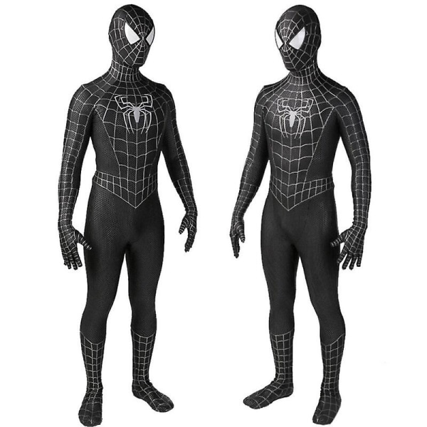 Black Venom 2 Spiderman Jumpsuit Spider-man Body Cosplay Kostume Voksen/Børn 120