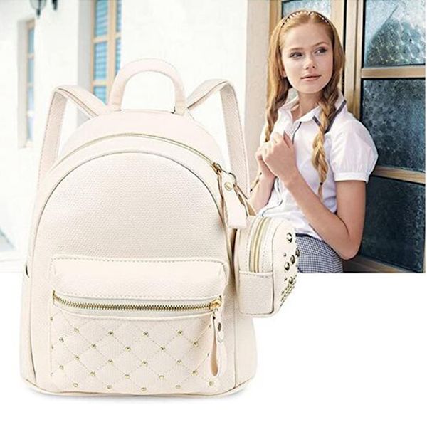 Keinonahkainen Mini Fashion 3 Way Carry -reppu rento