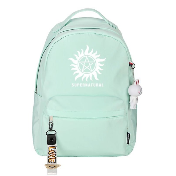 Supernatural Cosplay Backpack Cartoon Student School Shoulder Bag Teentage Laptop Travel Bags Gift 3