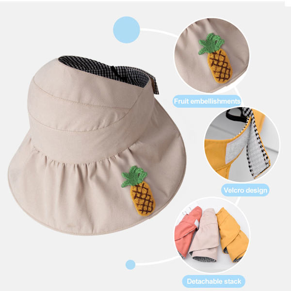 50-54cm säädettävä päänympärys, kesälasten vartalo Beige