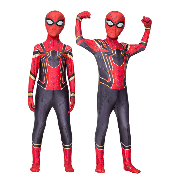 Marvel Spider-Man Kids Cosplay Kostym Superhjälte Jumpsuit punainen 11-12 v. 9-11 Years