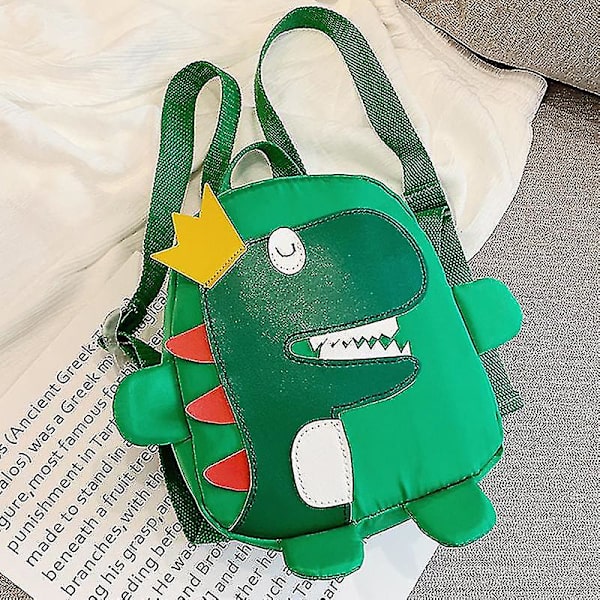 Gutter Jenter Ryggsekk Dinosaur Skoleveske Barnehage Ryggsekk Gaver Green