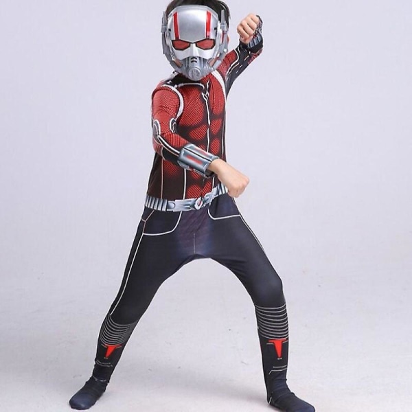 Ant-man Cosplay -asu Superhero Zentai Bodysuit -haalarit 170cm