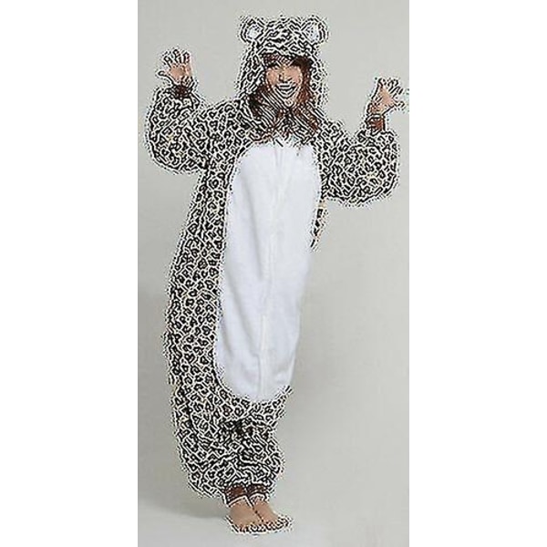 Halloween Unisex Onesie Kigurumi Fancy Mekko Puku Hupparit Pyjamat Sleep Wear-9-1 - Perfect Leopard Bea Leopard Bear XL for 180-190cm