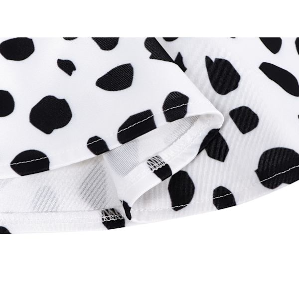 Tyttöjen pilkullinen leppäkerttu pukeutumisasu white 140cm