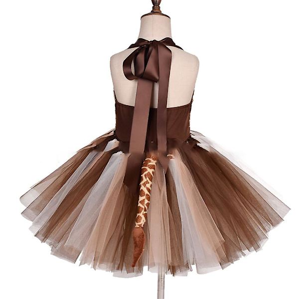 Kids Halloween Animal Cosplay Kostym Giraffe Tutu Dress Christmas Show Dress
