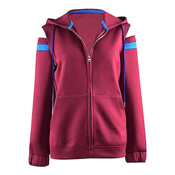 carlet cosplay kostym dam kappa hoodie häxa karneval outfit Red M S