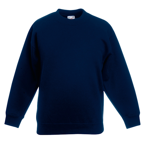 Fruit Of The Loom Kids Unisex Klassisk 80/20 Set-In Sweatshirt ( Deep Navy 3-4