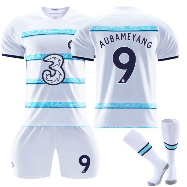 22-23 Chelsea bortatröja NO.9 Aubameyang tröja träningsdräkt 24