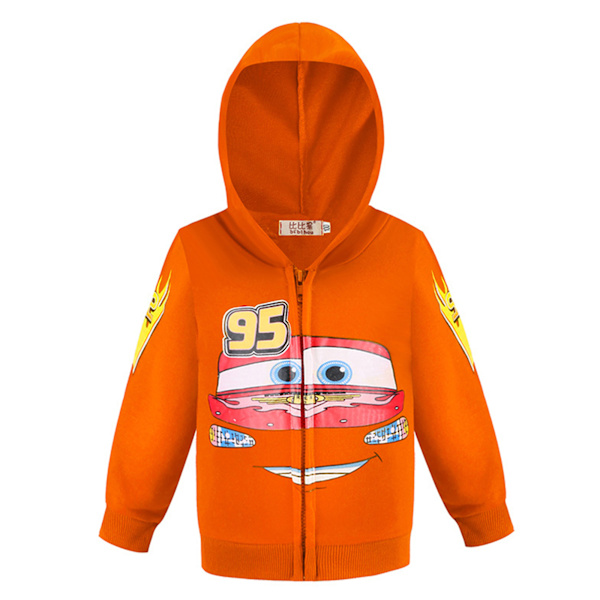 Superhjälte Spider-Man Print Kids Coat Långärmad Hood Tops automobile 130cm