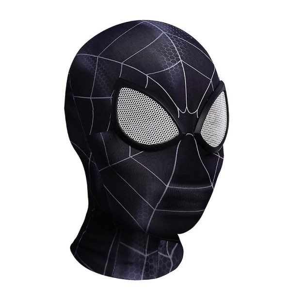 Svart Mj Spider-Man mask Cosplay - Vuxen