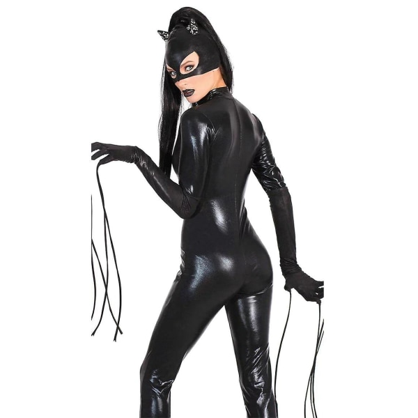Batman Cosplay-kostyme for kvinner, Catsuit Bodysuit-sett XL