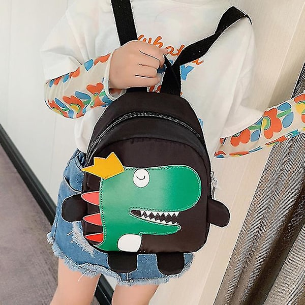 Gutter Jenter Ryggsekk Dinosaur Skoleveske Barnehage Ryggsekk Gaver Black